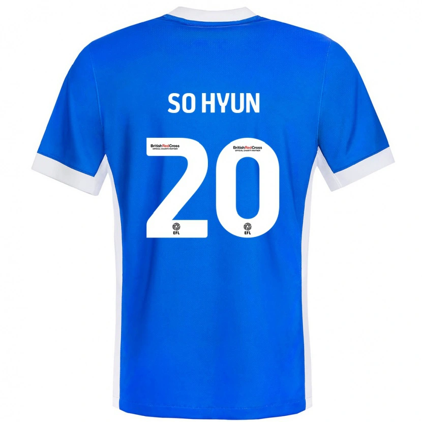Danxen Uomo Maglia Cho So-Hyun #20 Blu Bianco Kit Gara Home 2024/25 Maglietta