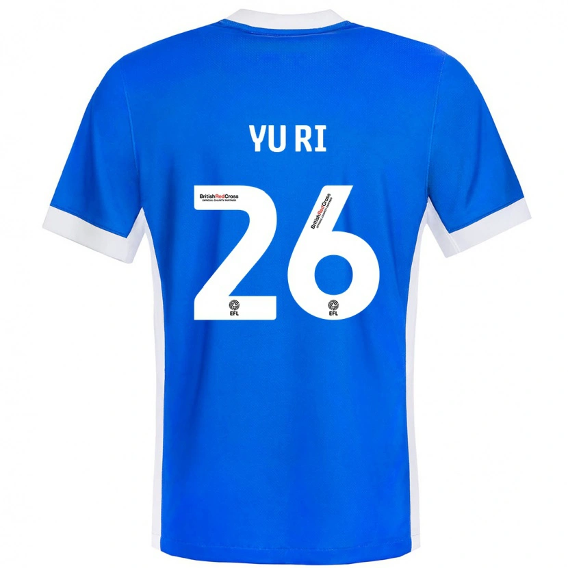 Danxen Uomo Maglia Choe Yu-Ri #26 Blu Bianco Kit Gara Home 2024/25 Maglietta