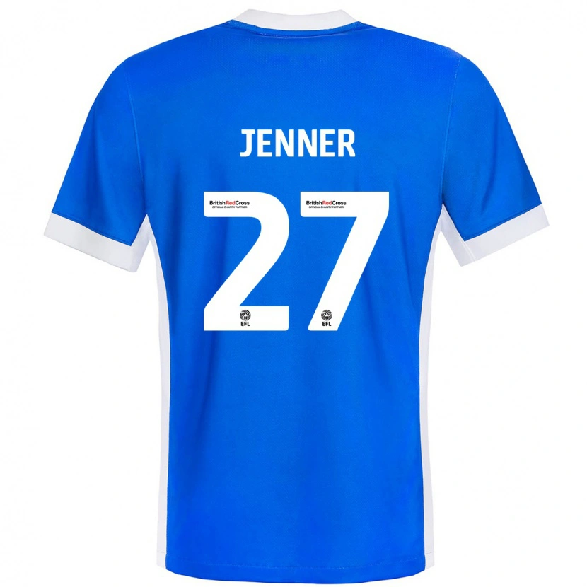 Danxen Uomo Maglia Abbi Jenner #27 Blu Bianco Kit Gara Home 2024/25 Maglietta