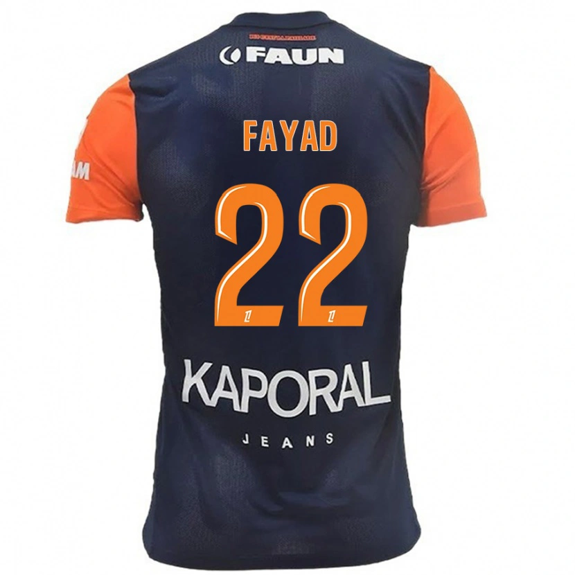 Danxen Uomo Maglia Khalil Fayad #22 Blu Navy Arancione Kit Gara Home 2024/25 Maglietta