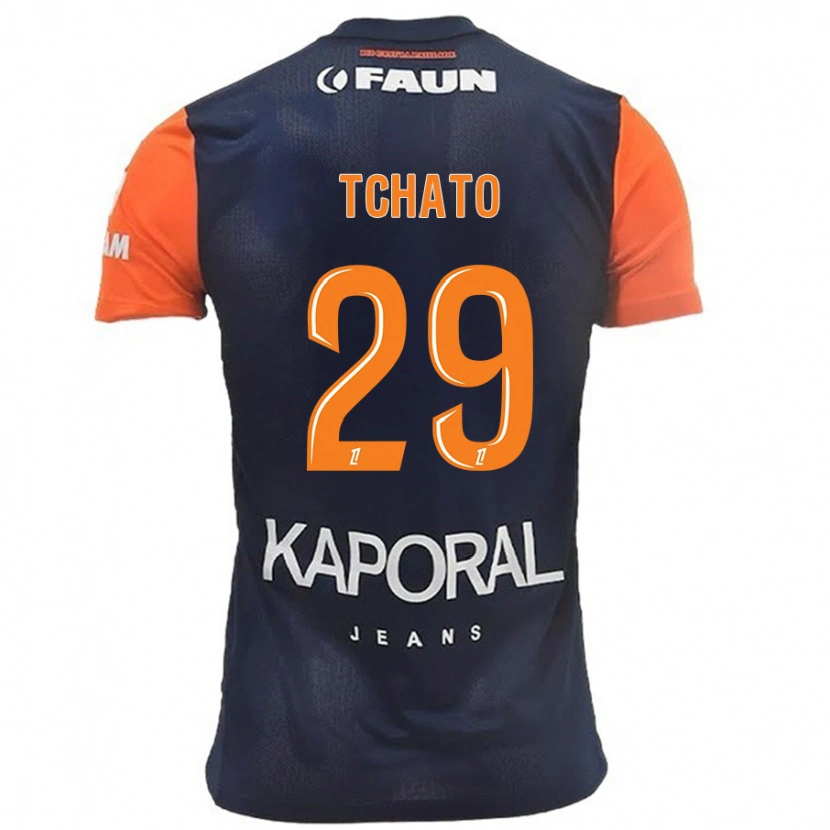 Danxen Uomo Maglia Enzo Tchato #29 Blu Navy Arancione Kit Gara Home 2024/25 Maglietta