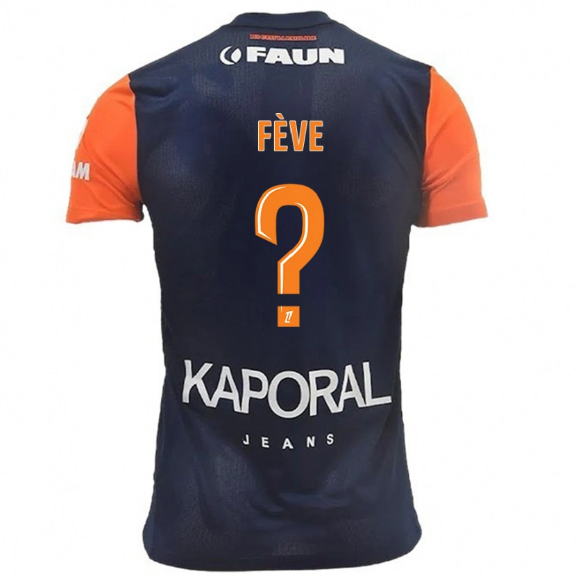 Danxen Uomo Maglia Lino Fève #0 Blu Navy Arancione Kit Gara Home 2024/25 Maglietta