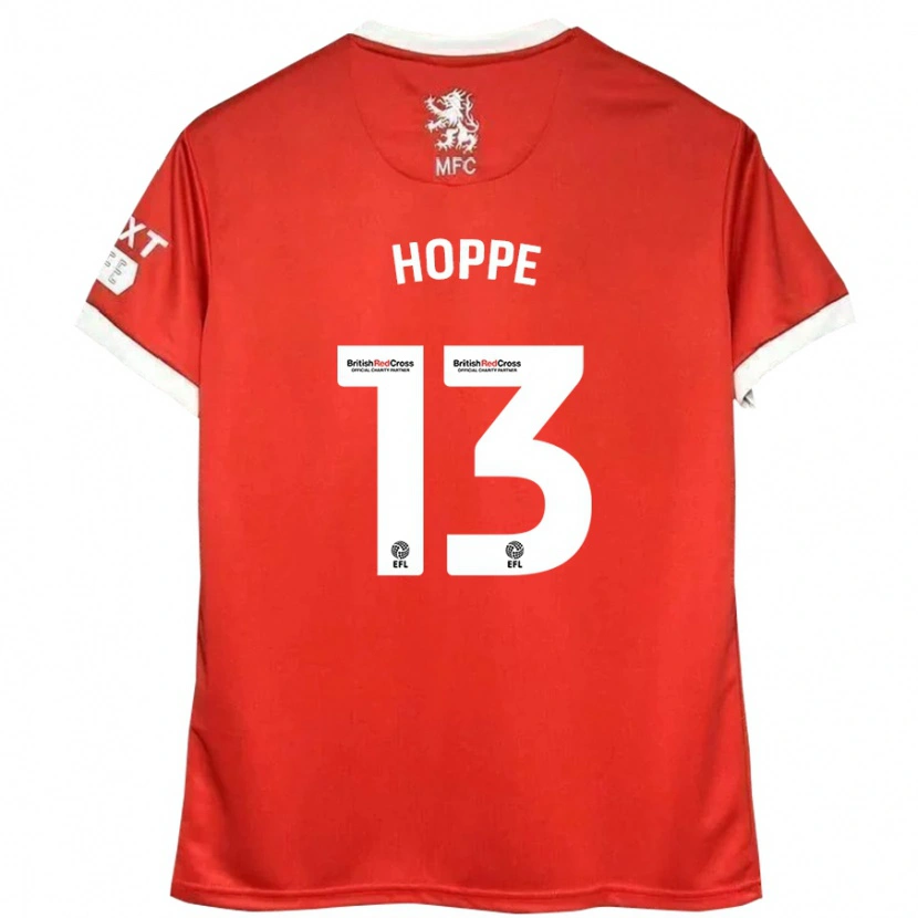 Danxen Uomo Maglia Matthew Hoppe #13 Rosso Bianco Kit Gara Home 2024/25 Maglietta