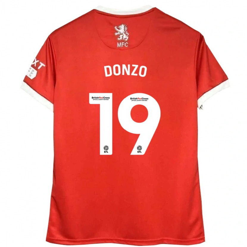Danxen Uomo Maglia Jolie Donzo #19 Rosso Bianco Kit Gara Home 2024/25 Maglietta