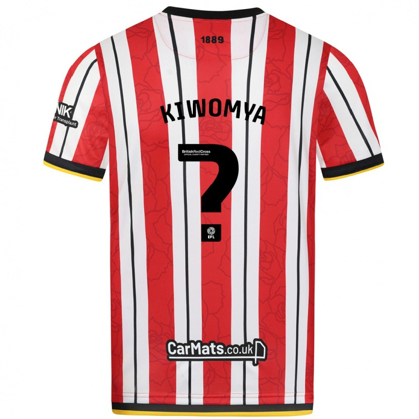 Danxen Uomo Maglia Noah Kiwomya #0 Rosso Strisce Bianche Kit Gara Home 2024/25 Maglietta