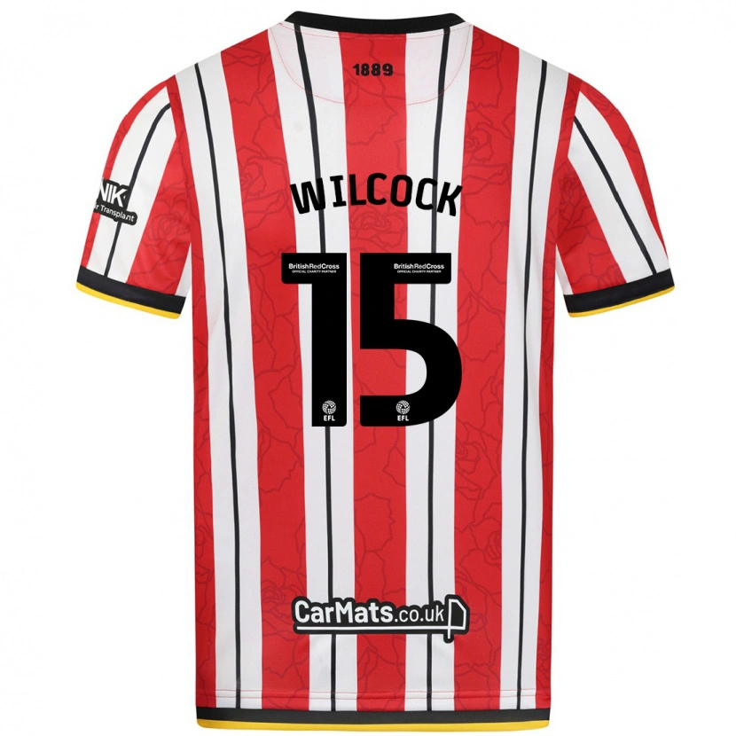 Danxen Uomo Maglia Tamara Wilcock #15 Rosso Strisce Bianche Kit Gara Home 2024/25 Maglietta