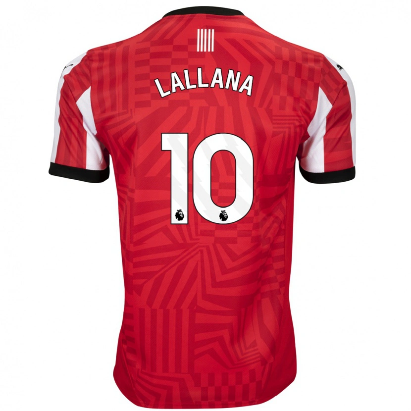 Danxen Uomo Maglia Adam Lallana #10 Rosso Bianco Kit Gara Home 2024/25 Maglietta