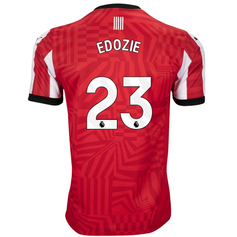 Danxen Uomo Maglia Samuel Edozie #23 Rosso Bianco Kit Gara Home 2024/25 Maglietta