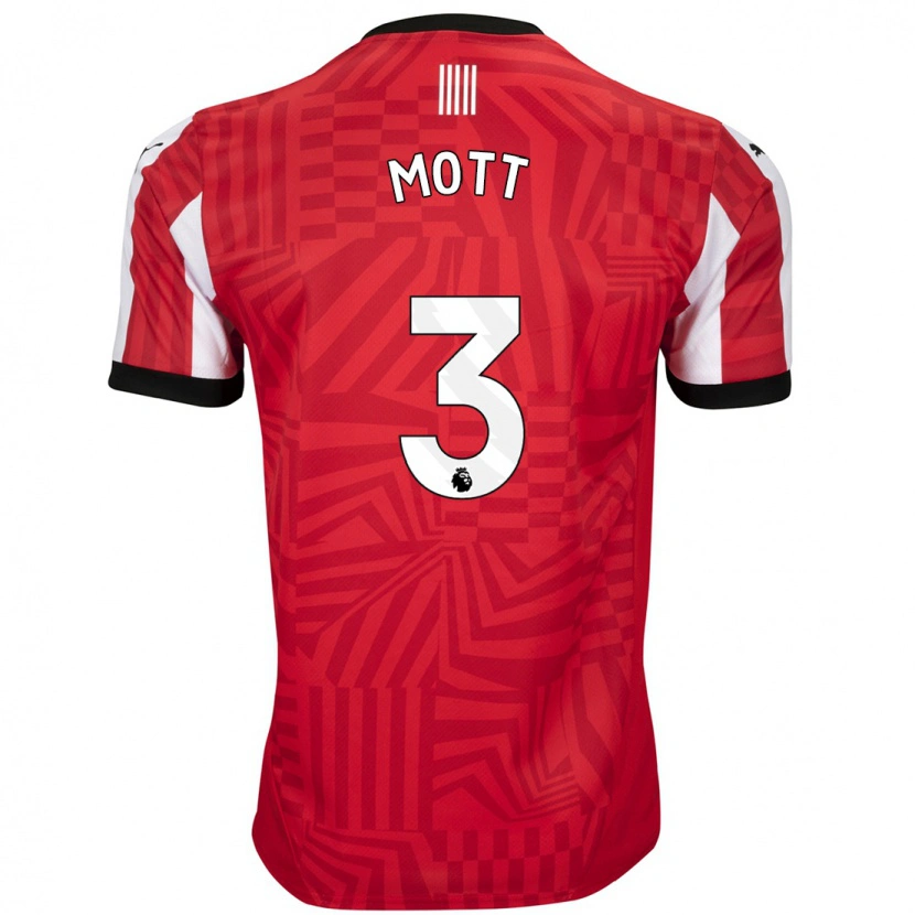Danxen Uomo Maglia Milly Mott #3 Rosso Bianco Kit Gara Home 2024/25 Maglietta