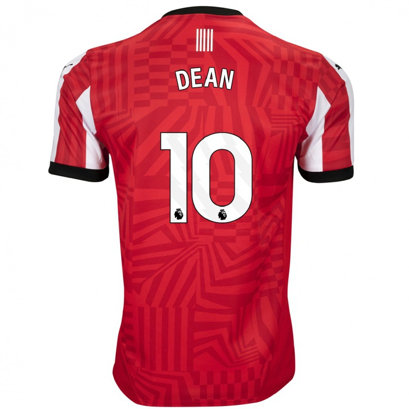 Danxen Uomo Maglia Rianna Dean #10 Rosso Bianco Kit Gara Home 2024/25 Maglietta