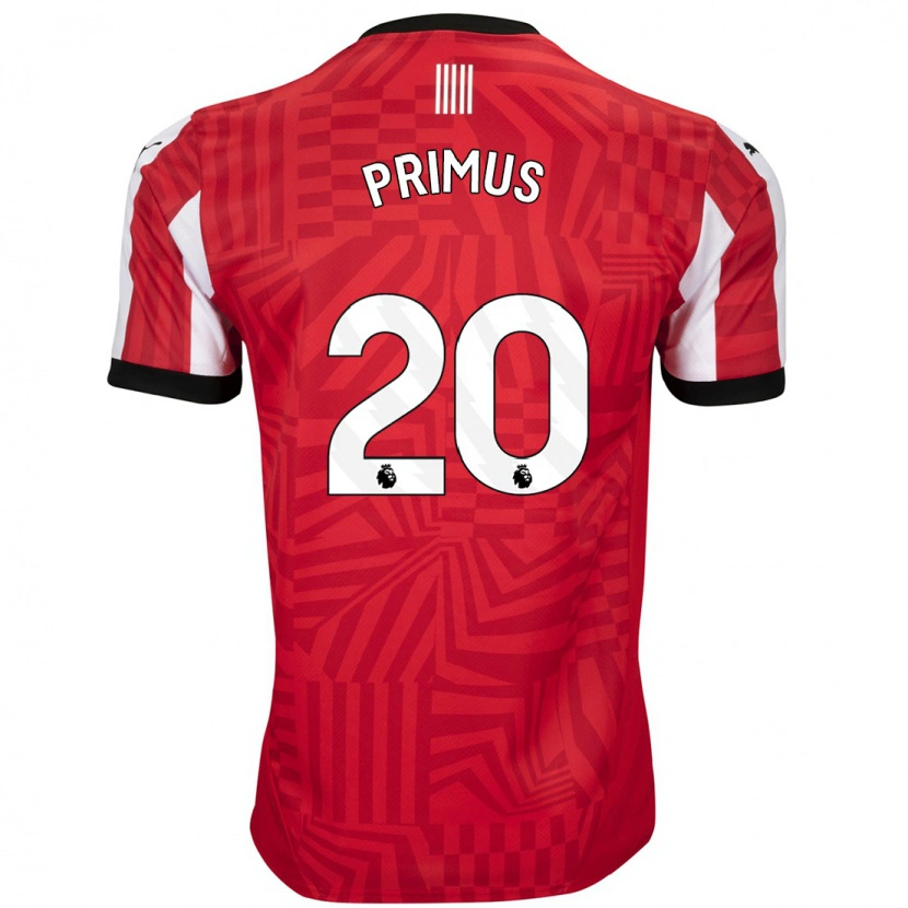 Danxen Uomo Maglia Atlanta Primus #20 Rosso Bianco Kit Gara Home 2024/25 Maglietta