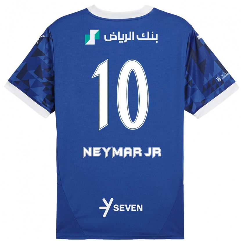 Danxen Uomo Maglia Neymar #10 Blu Scuro Bianco Kit Gara Home 2024/25 Maglietta