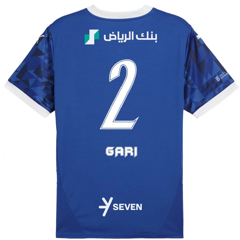 Danxen Uomo Maglia Fatimah Gari #2 Blu Scuro Bianco Kit Gara Home 2024/25 Maglietta