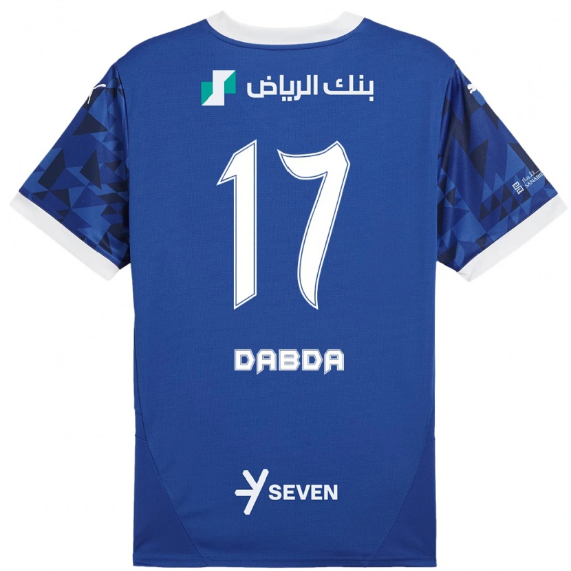 Danxen Uomo Maglia Claudia Dabda #17 Blu Scuro Bianco Kit Gara Home 2024/25 Maglietta