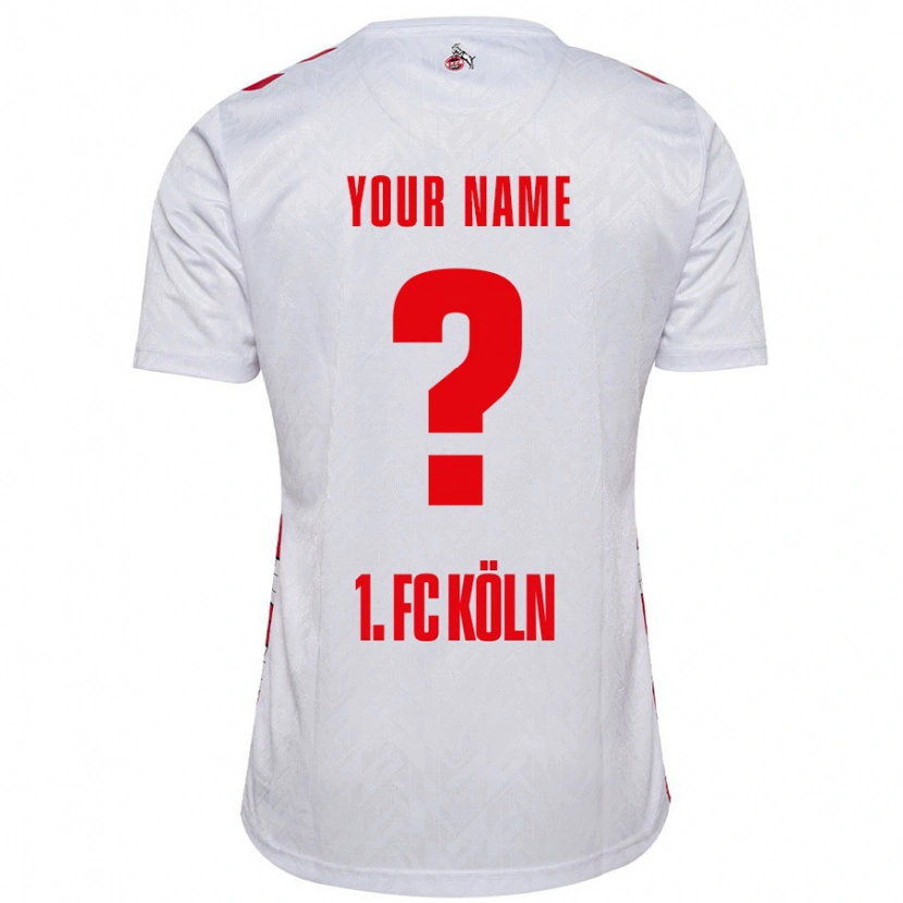Danxen Uomo Maglia Il Tuo Nome #0 Bianco Rosso Kit Gara Home 2024/25 Maglietta