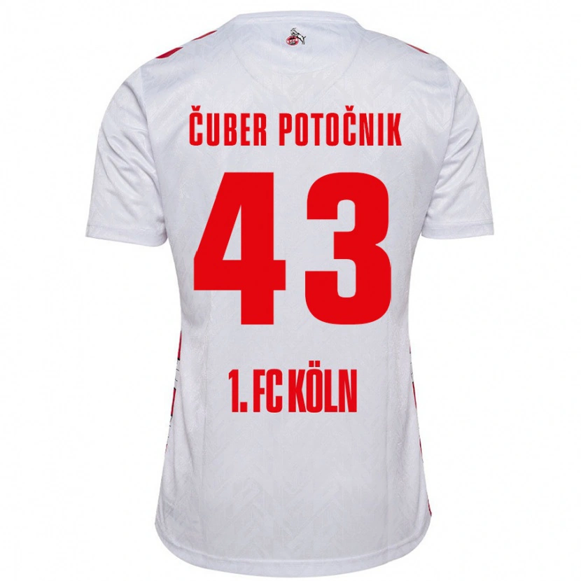 Danxen Uomo Maglia Jaka Cuber Potocnik #43 Bianco Rosso Kit Gara Home 2024/25 Maglietta