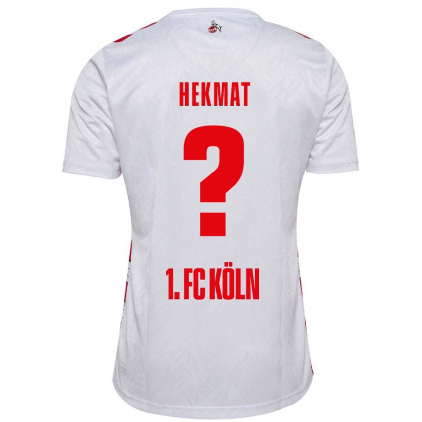 Danxen Uomo Maglia Kian Hekmat #0 Bianco Rosso Kit Gara Home 2024/25 Maglietta