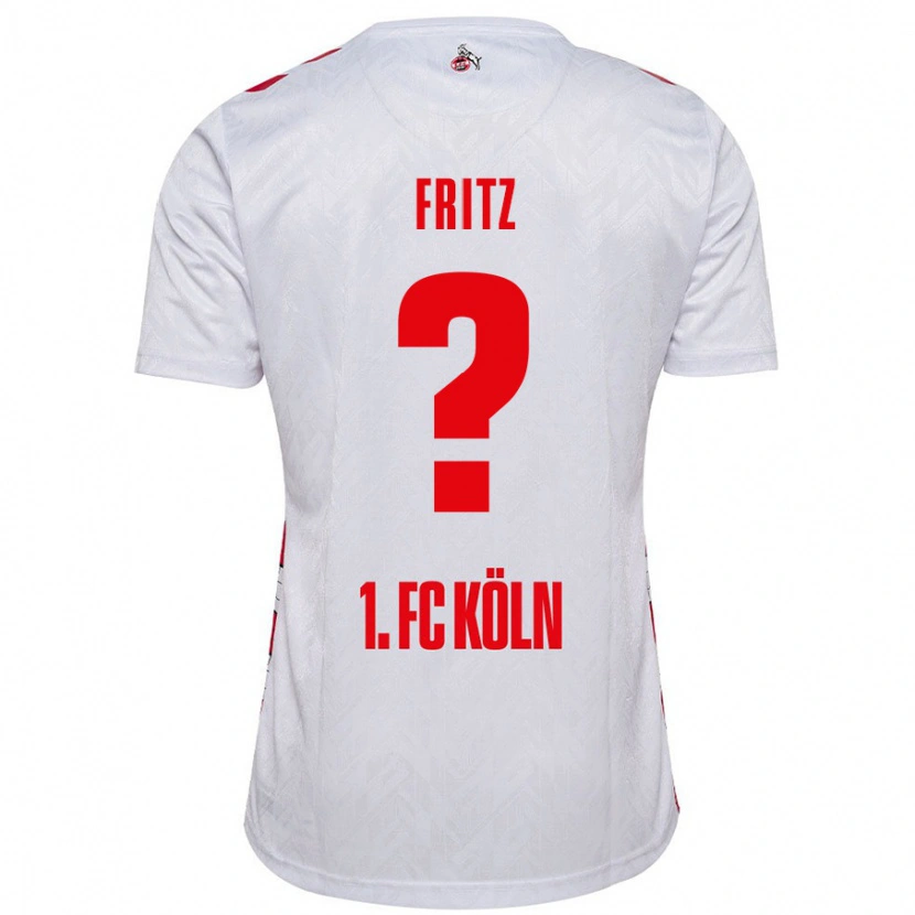 Danxen Uomo Maglia Johannes Fritz #0 Bianco Rosso Kit Gara Home 2024/25 Maglietta