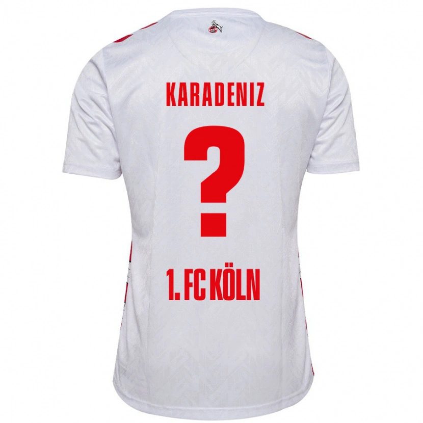 Danxen Uomo Maglia Thierry Karadeniz #0 Bianco Rosso Kit Gara Home 2024/25 Maglietta