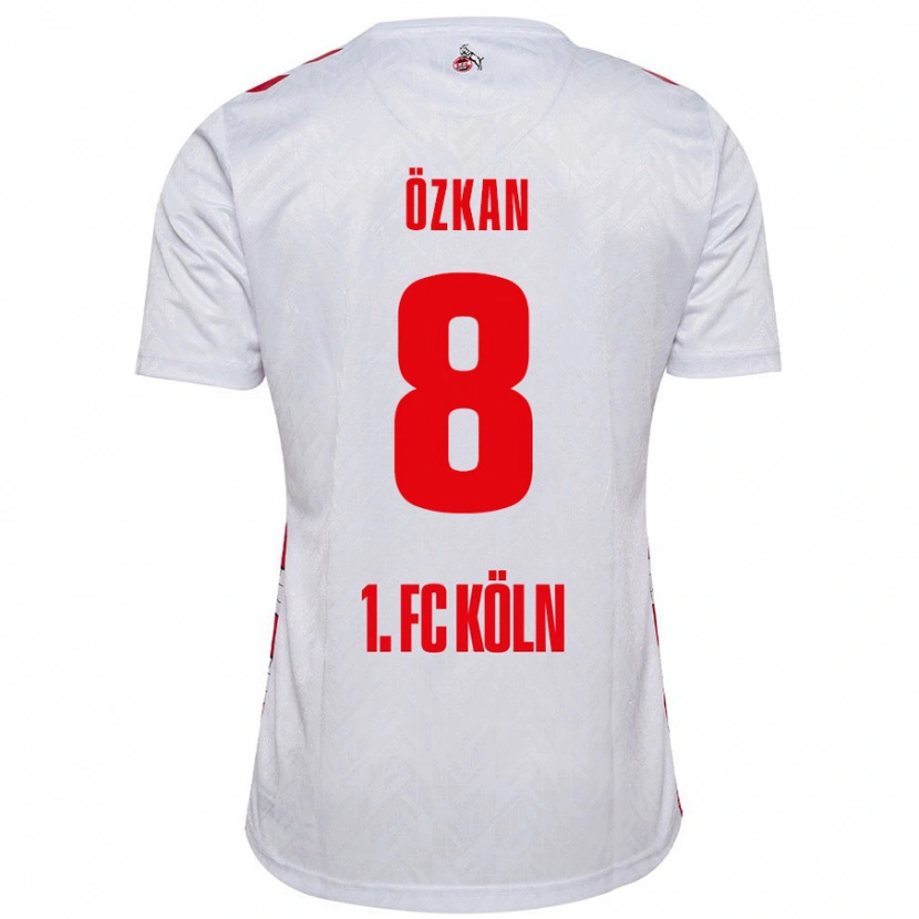 Danxen Uomo Maglia Mikail Özkan #8 Bianco Rosso Kit Gara Home 2024/25 Maglietta