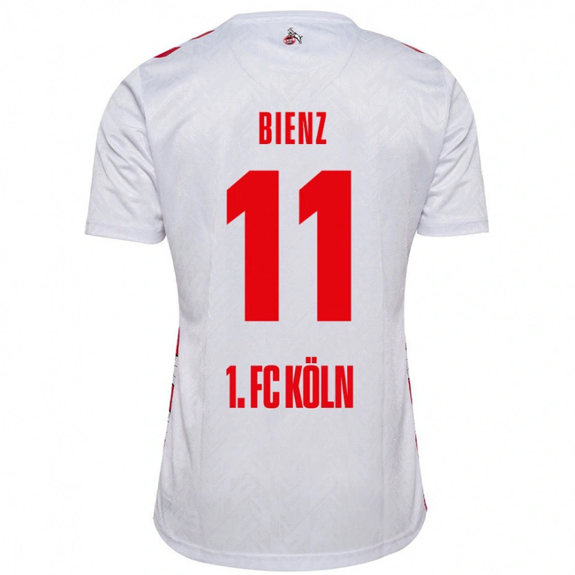 Danxen Uomo Maglia Alena Bienz #11 Bianco Rosso Kit Gara Home 2024/25 Maglietta