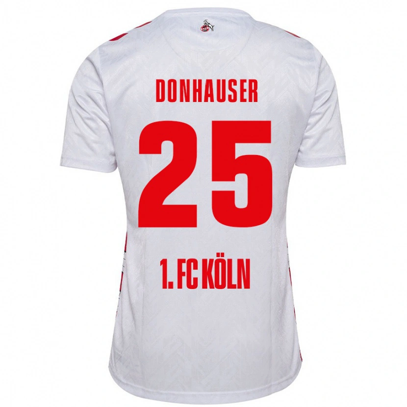 Danxen Uomo Maglia Laura Donhauser #25 Bianco Rosso Kit Gara Home 2024/25 Maglietta