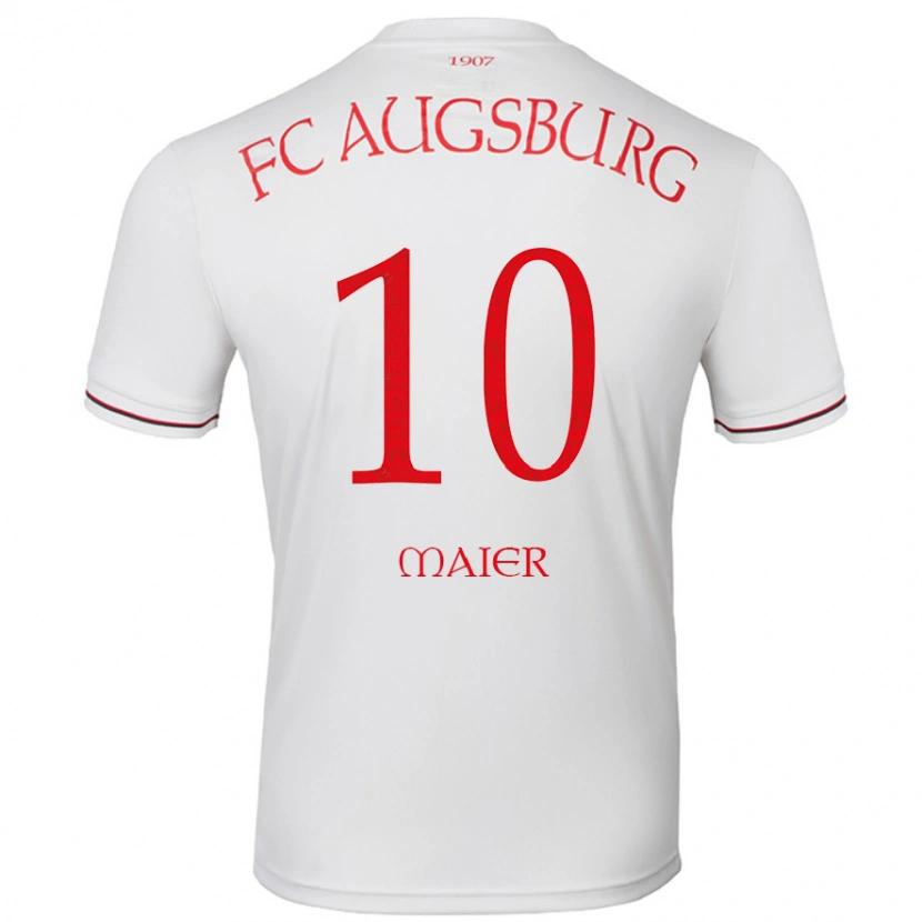 Danxen Uomo Maglia Arne Maier #10 Bianco Kit Gara Home 2024/25 Maglietta