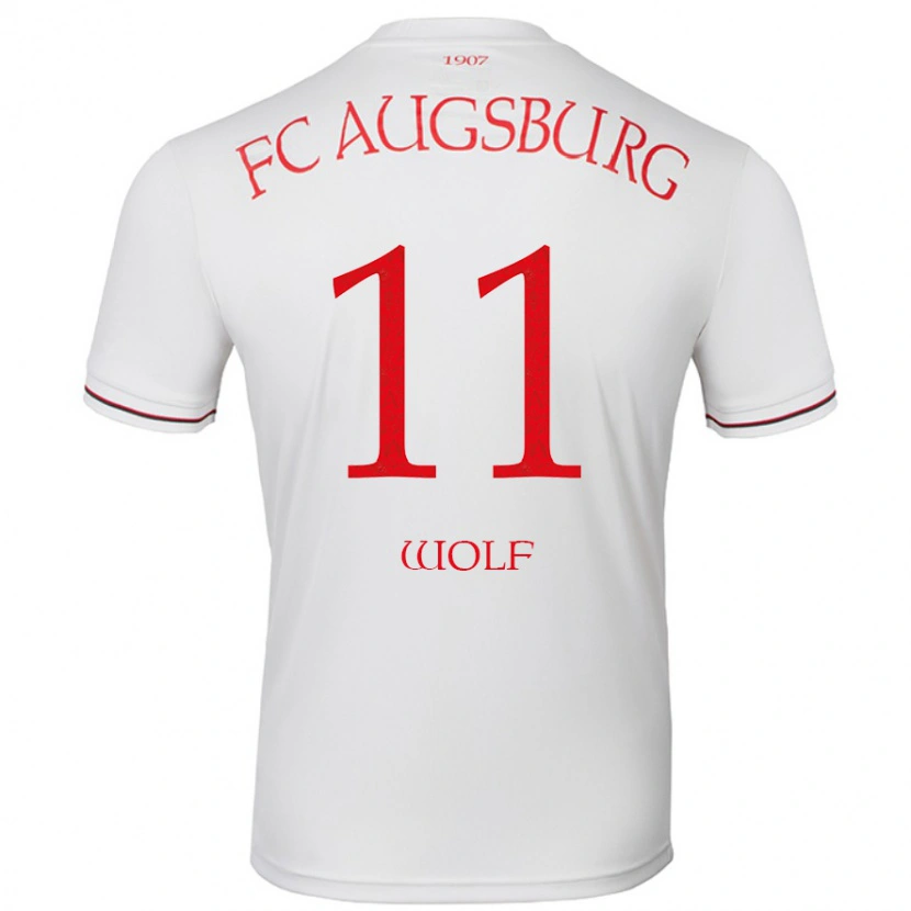 Danxen Uomo Maglia Marius Wolf #11 Bianco Kit Gara Home 2024/25 Maglietta
