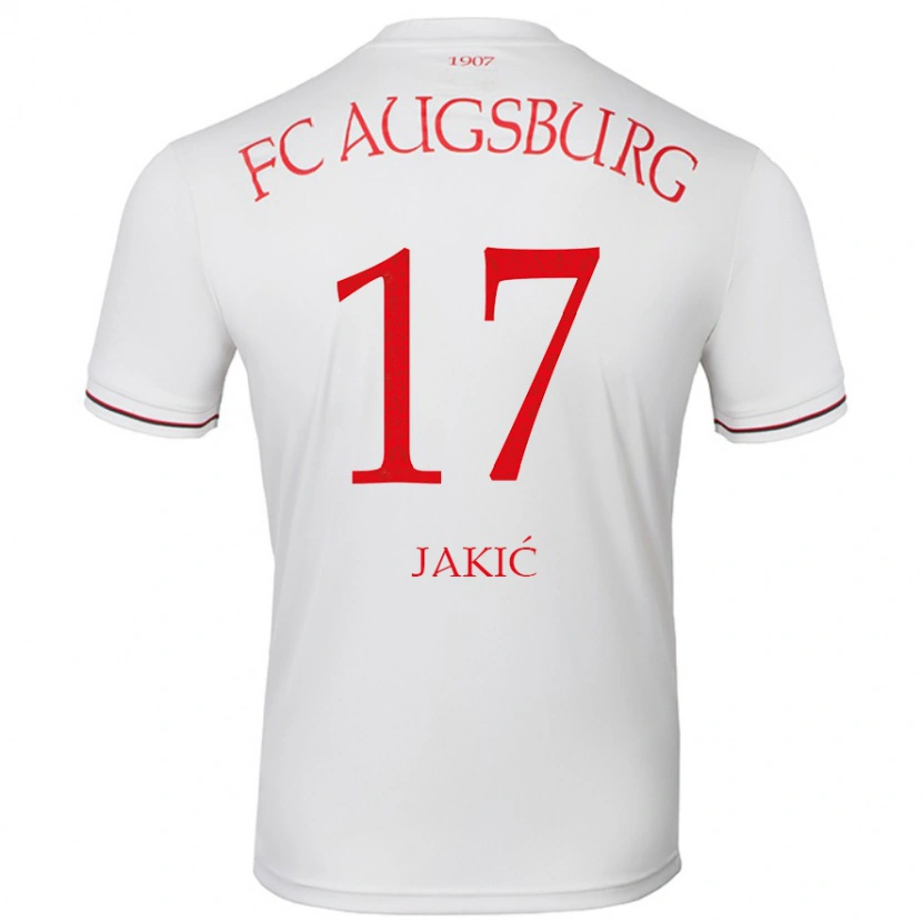 Danxen Uomo Maglia Kristijan Jakic #17 Bianco Kit Gara Home 2024/25 Maglietta