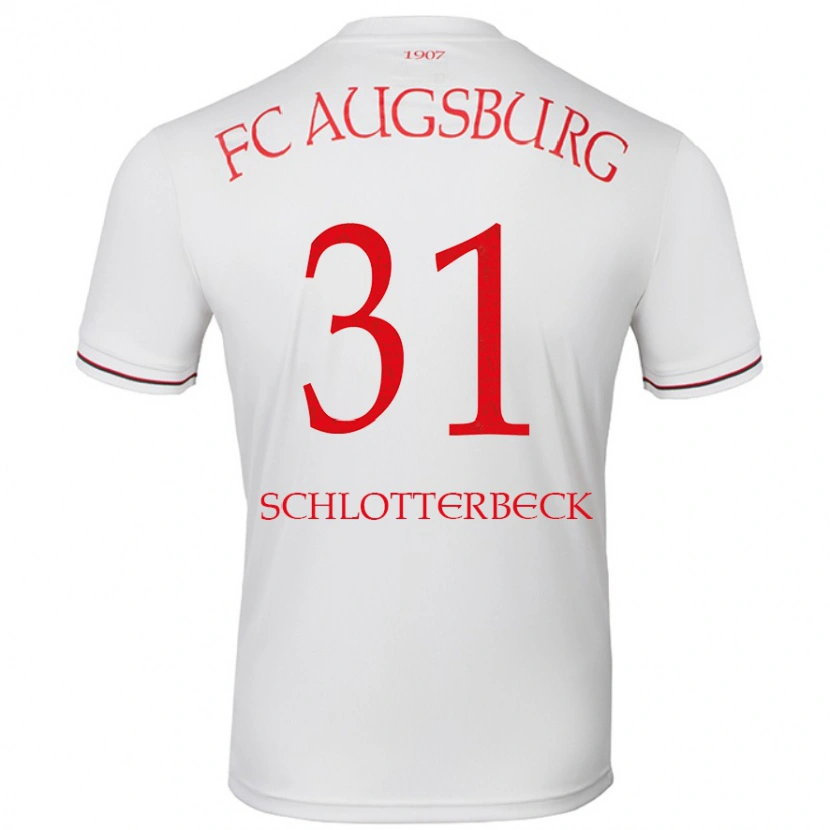 Danxen Uomo Maglia Keven Schlotterbeck #31 Bianco Kit Gara Home 2024/25 Maglietta