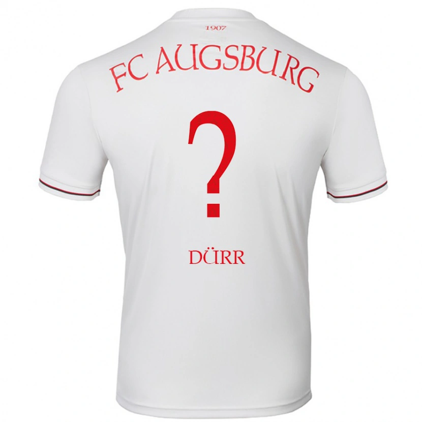 Danxen Uomo Maglia Ismar Dürr #0 Bianco Kit Gara Home 2024/25 Maglietta