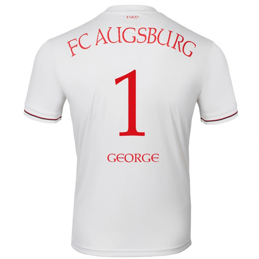 Danxen Uomo Maglia Noah George #1 Bianco Kit Gara Home 2024/25 Maglietta