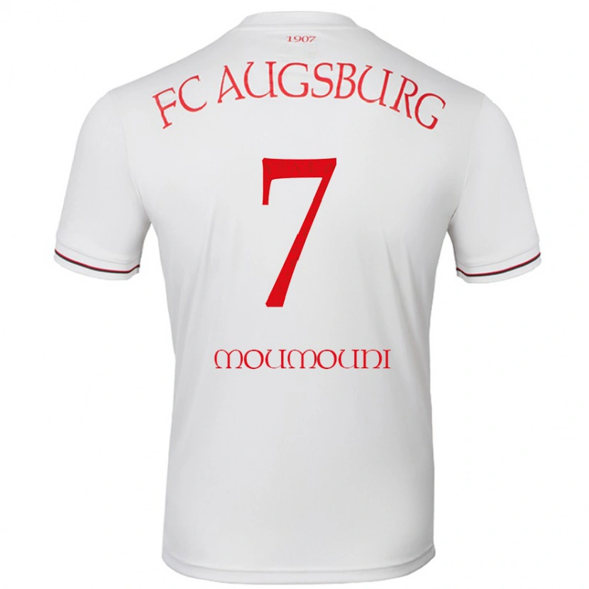 Danxen Uomo Maglia Faris Moumouni #7 Bianco Kit Gara Home 2024/25 Maglietta