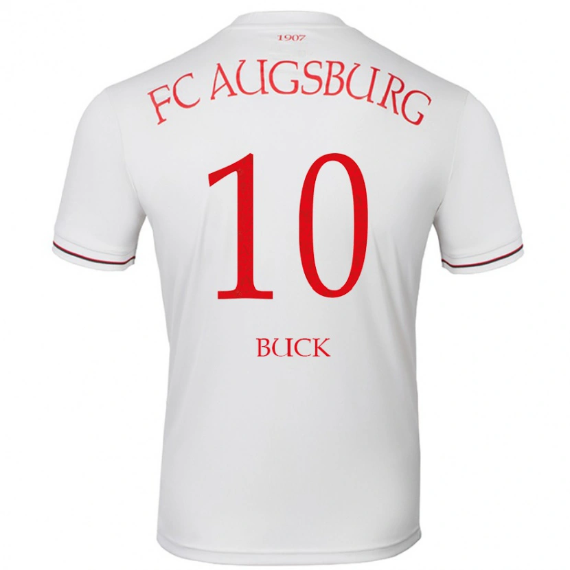 Danxen Uomo Maglia Dustin Buck #10 Bianco Kit Gara Home 2024/25 Maglietta