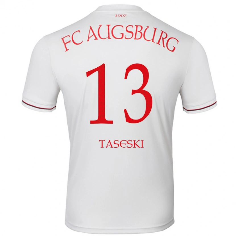 Danxen Uomo Maglia Kristijan Taseski #13 Bianco Kit Gara Home 2024/25 Maglietta
