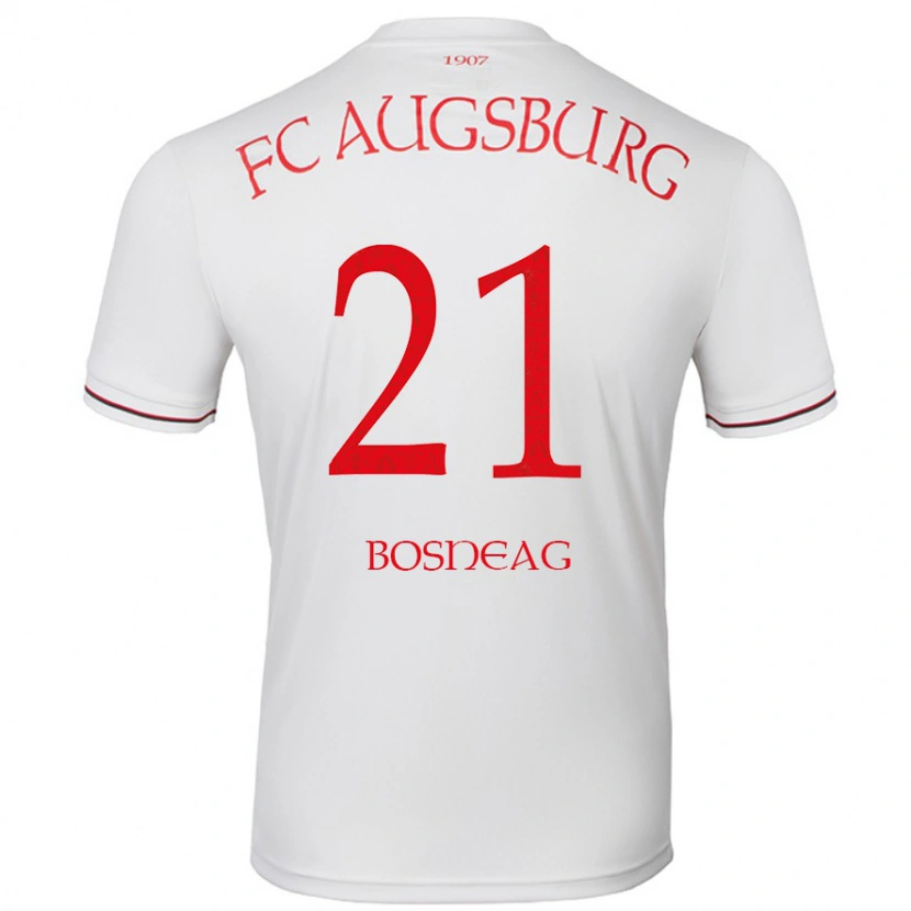 Danxen Uomo Maglia Ioan Boșneag #21 Bianco Kit Gara Home 2024/25 Maglietta