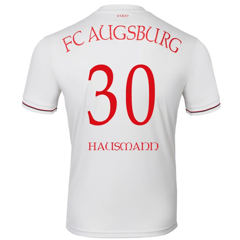 Danxen Uomo Maglia Daniel Hausmann #30 Bianco Kit Gara Home 2024/25 Maglietta