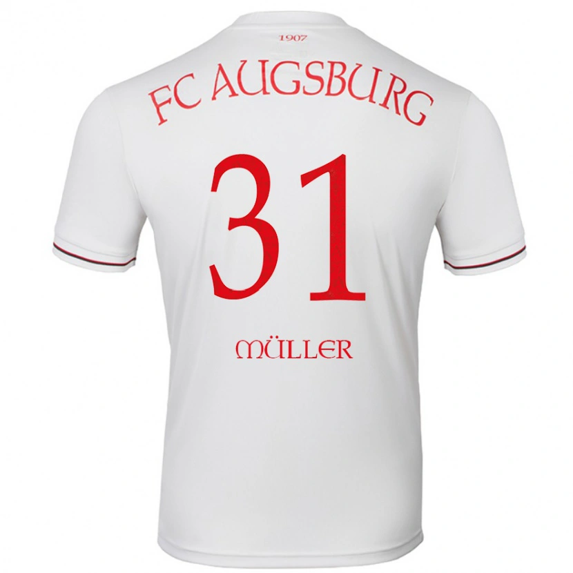 Danxen Uomo Maglia Noah Müller #31 Bianco Kit Gara Home 2024/25 Maglietta