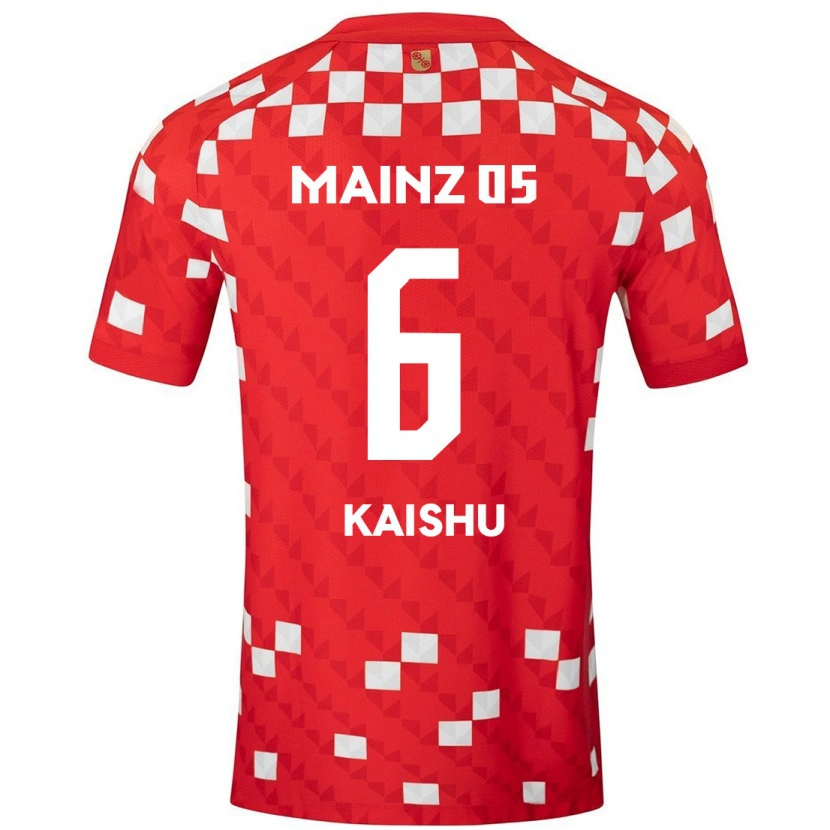 Danxen Uomo Maglia Kaishu Sano #6 Bianco Rosso Kit Gara Home 2024/25 Maglietta