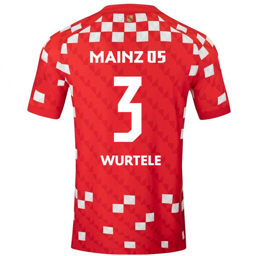 Danxen Uomo Maglia Fabienne Würtele #3 Bianco Rosso Kit Gara Home 2024/25 Maglietta