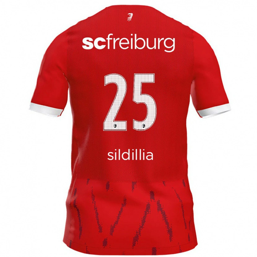 Danxen Uomo Maglia Kiliann Sildillia #25 Rosso Kit Gara Home 2024/25 Maglietta