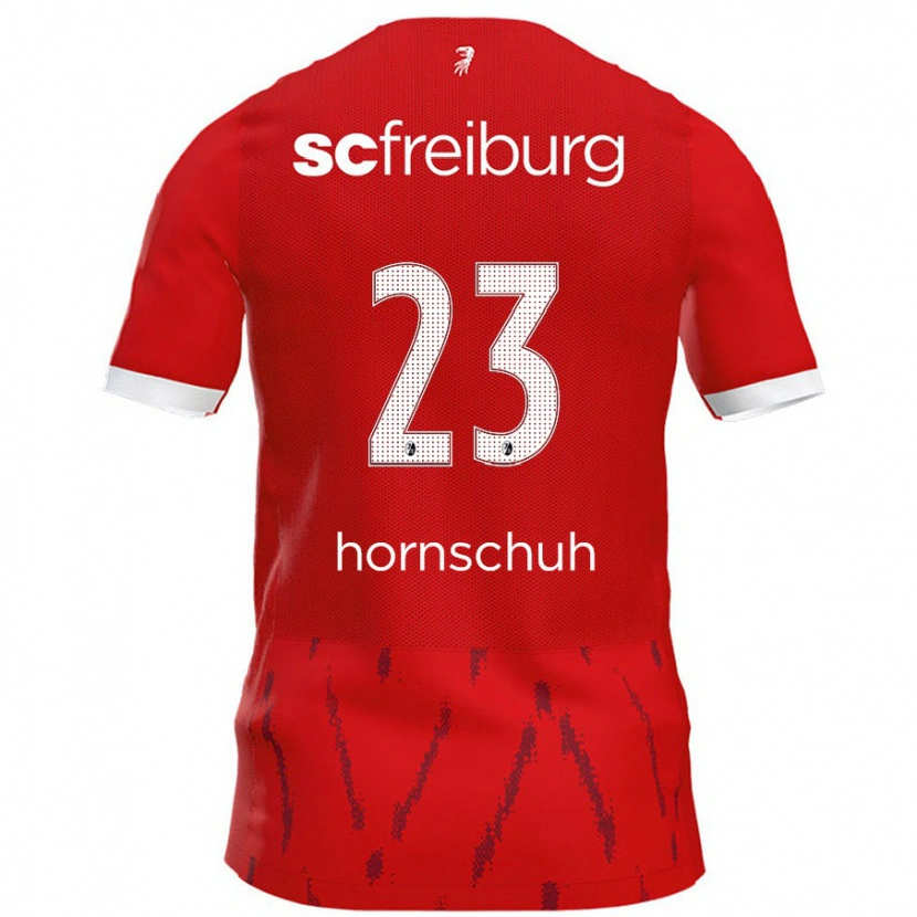 Danxen Uomo Maglia Marc Hornschuh #23 Rosso Kit Gara Home 2024/25 Maglietta