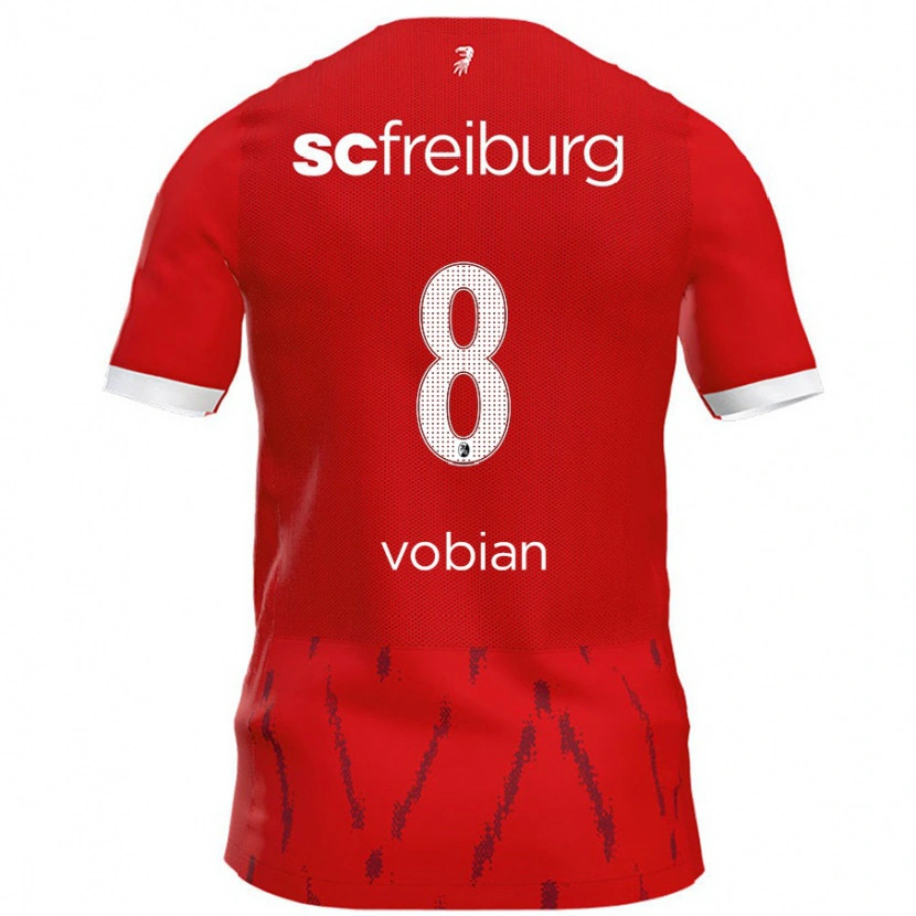 Danxen Uomo Maglia Selina Vobian #8 Rosso Kit Gara Home 2024/25 Maglietta