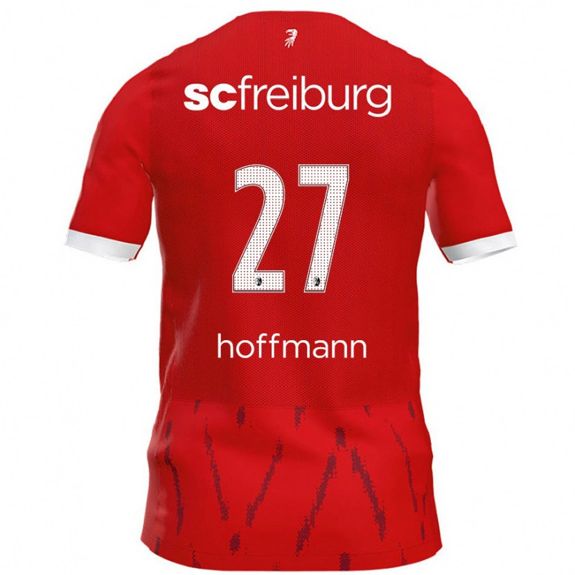 Danxen Uomo Maglia Giovanna Hoffmann #27 Rosso Kit Gara Home 2024/25 Maglietta