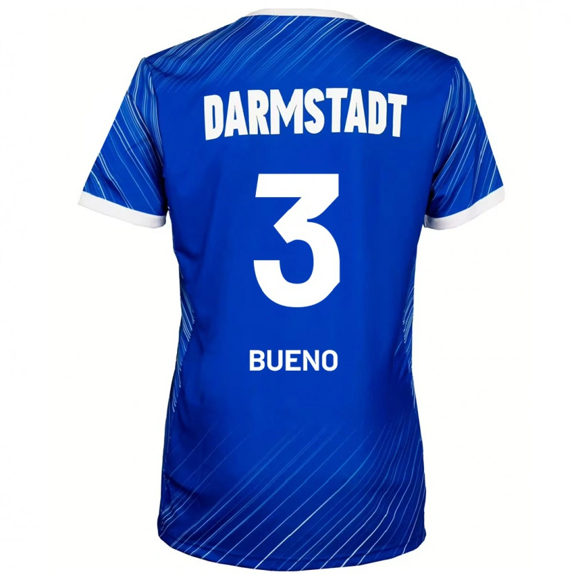 Danxen Uomo Maglia Guille Bueno #3 Blu Bianco Kit Gara Home 2024/25 Maglietta