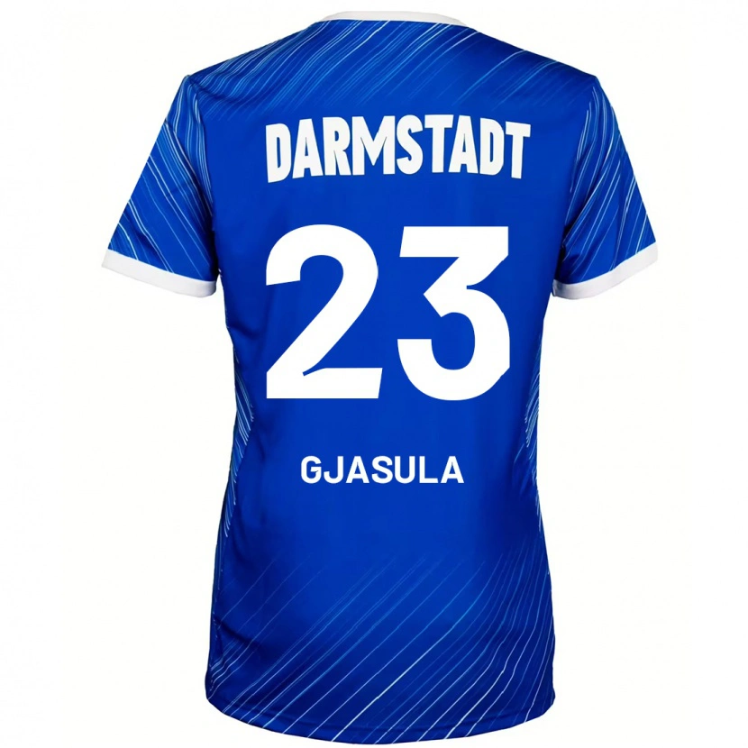 Danxen Uomo Maglia Klaus Gjasula #23 Blu Bianco Kit Gara Home 2024/25 Maglietta