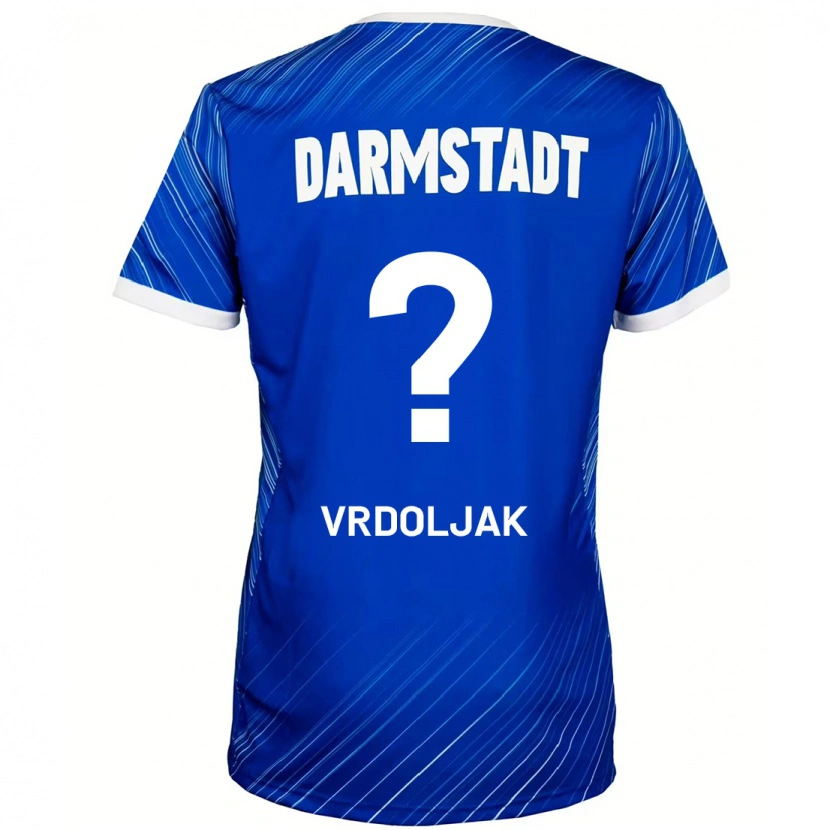 Danxen Uomo Maglia Tomislav Vrdoljak #0 Blu Bianco Kit Gara Home 2024/25 Maglietta