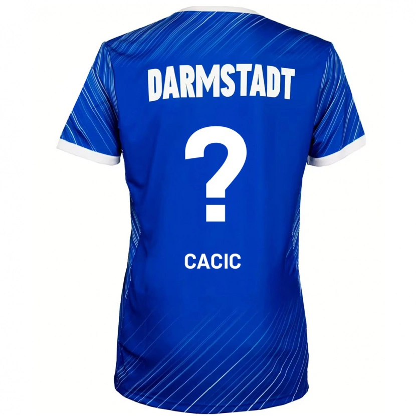 Danxen Uomo Maglia Antonio Cacic #0 Blu Bianco Kit Gara Home 2024/25 Maglietta