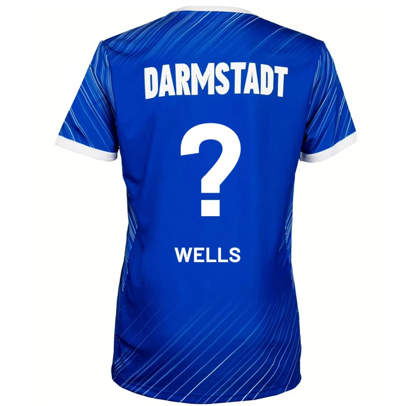 Danxen Uomo Maglia Finnley Wells #0 Blu Bianco Kit Gara Home 2024/25 Maglietta