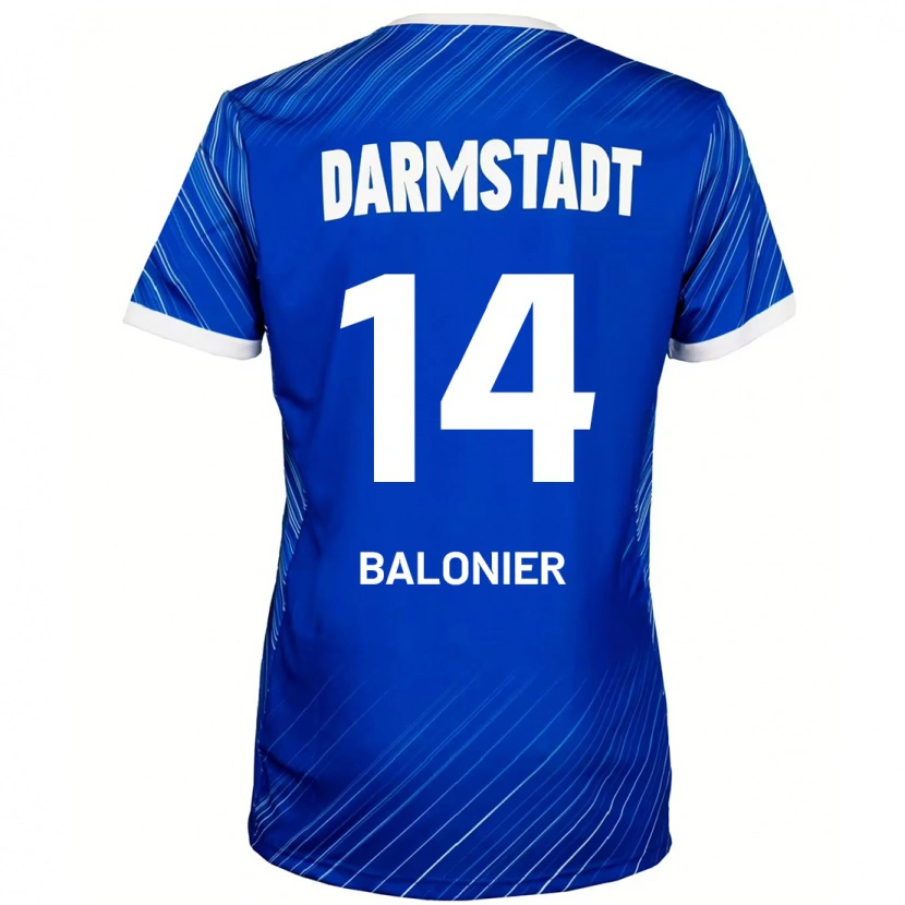 Danxen Uomo Maglia Mike Balonier #14 Blu Bianco Kit Gara Home 2024/25 Maglietta